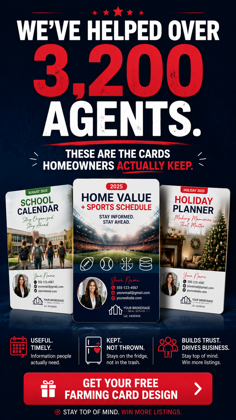3,200+ real estate agents helped - postcard examples that homeowners actually keep